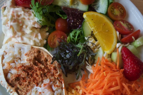 Logan Botanic Gardens bistro meal